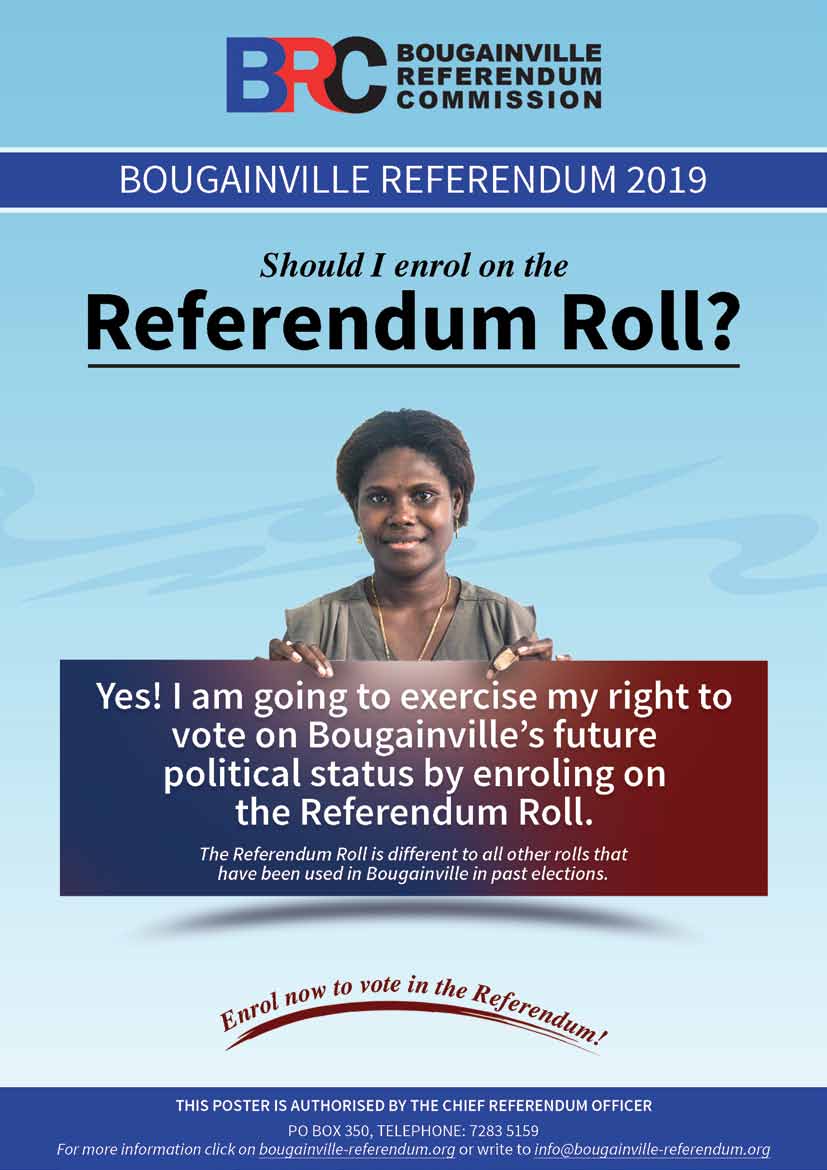 Enrollment for Bougainvilleans residing in the Solomon Islands